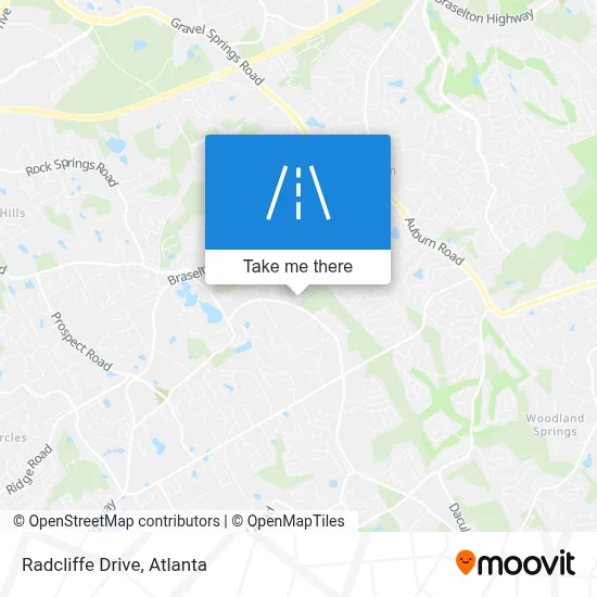 Radcliffe Drive map