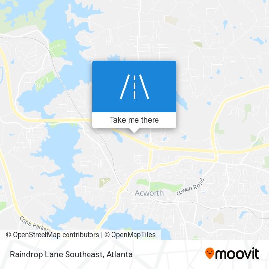 Mapa de Raindrop Lane Southeast