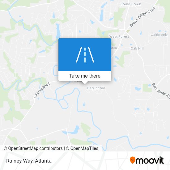 Rainey Way map