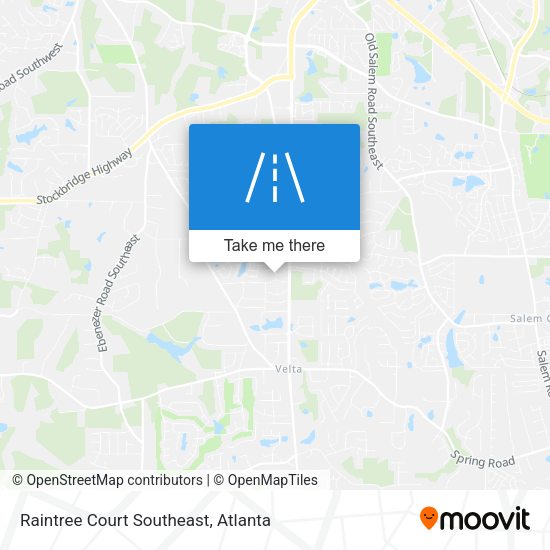 Raintree Court Southeast map