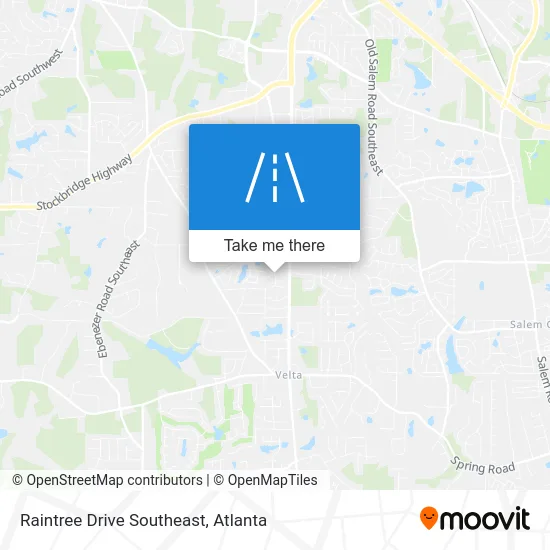 Raintree Drive Southeast map