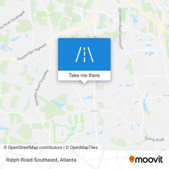 Ralph Road Southeast map