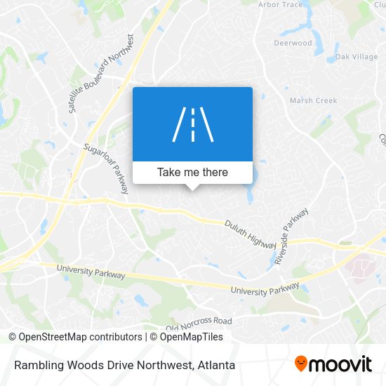 Mapa de Rambling Woods Drive Northwest