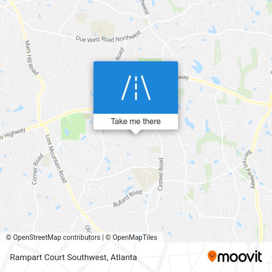 Rampart Court Southwest map