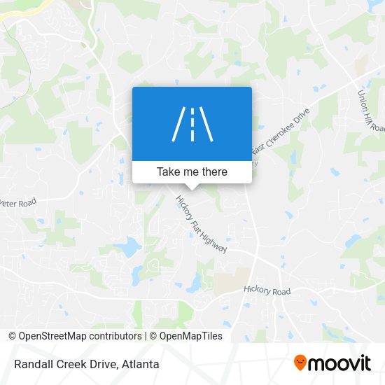 Mapa de Randall Creek Drive
