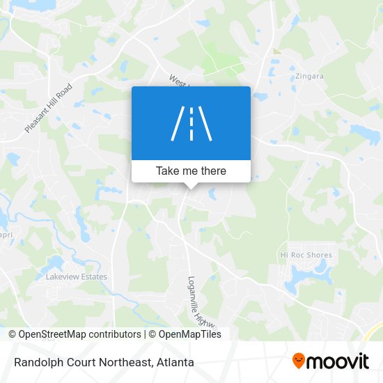 Mapa de Randolph Court Northeast
