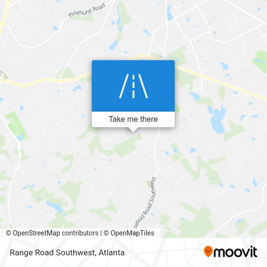 Range Road Southwest map