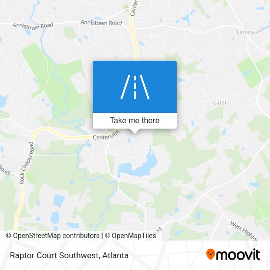 Mapa de Raptor Court Southwest