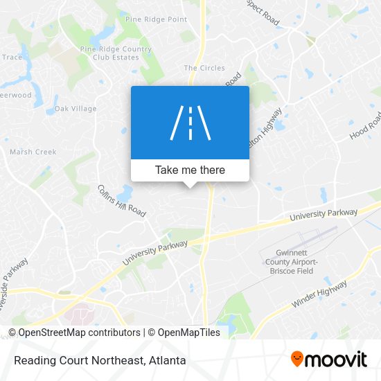Mapa de Reading Court Northeast