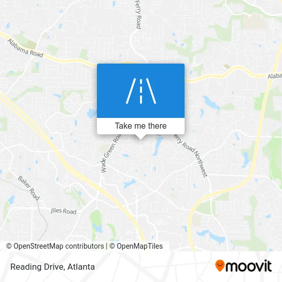 Reading Drive map