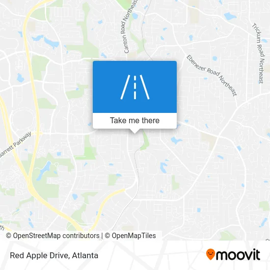 Red Apple Drive map