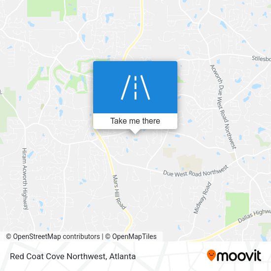 Mapa de Red Coat Cove Northwest