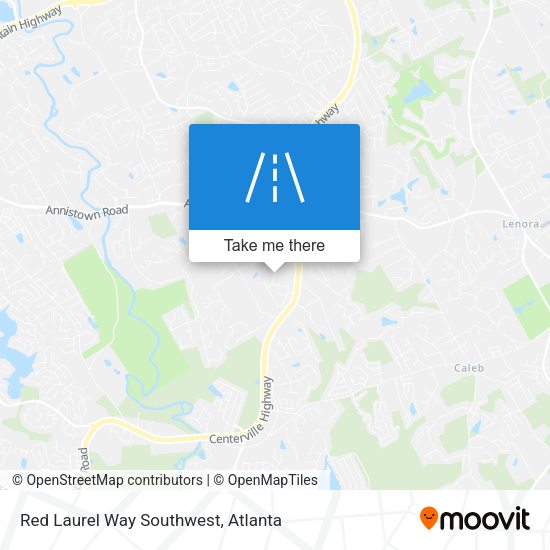 Red Laurel Way Southwest map