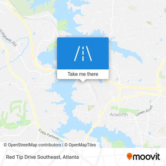 Red Tip Drive Southeast map