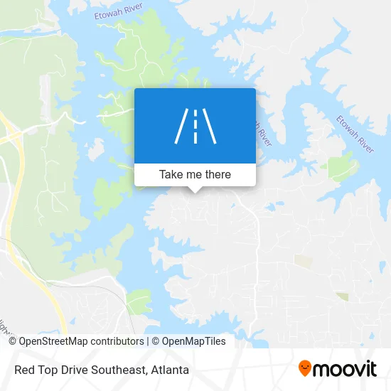 Red Top Drive Southeast map