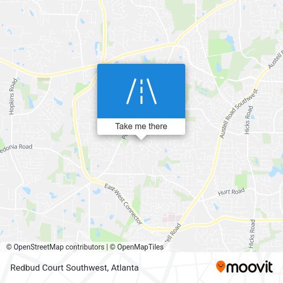 Redbud Court Southwest map