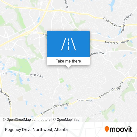 Regency Drive Northwest map