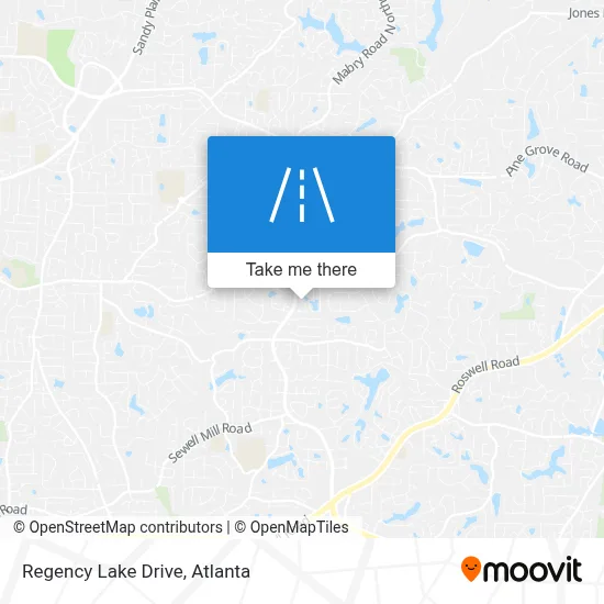 Regency Lake Drive map