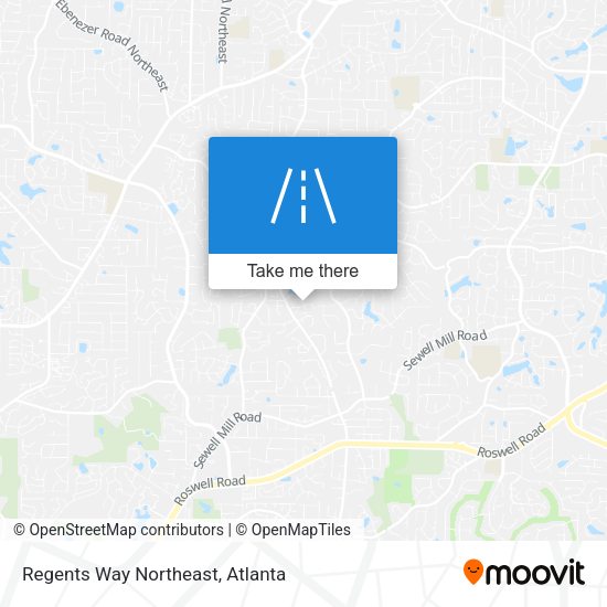 Regents Way Northeast map