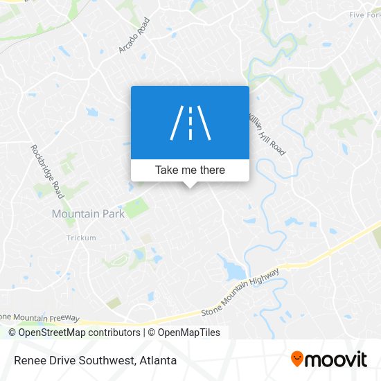 Mapa de Renee Drive Southwest