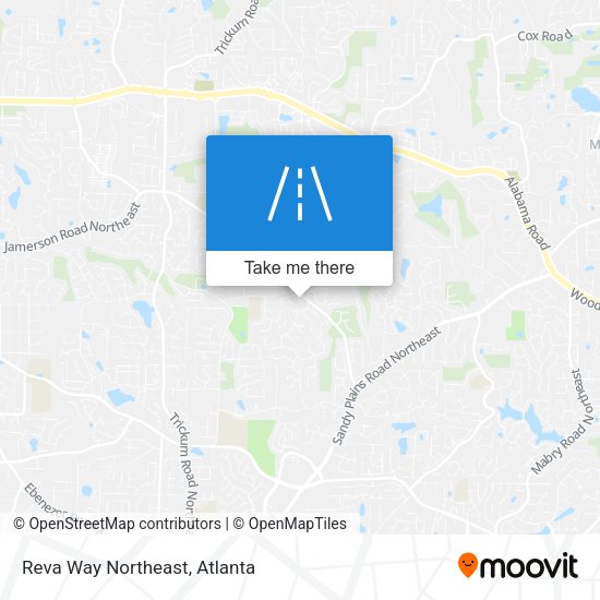 Mapa de Reva Way Northeast