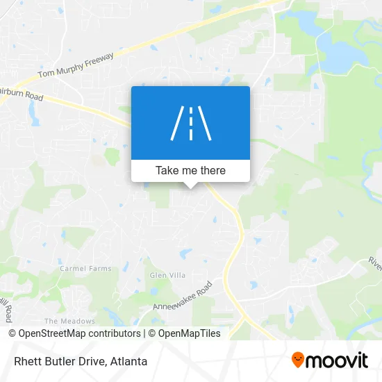 Rhett Butler Drive map