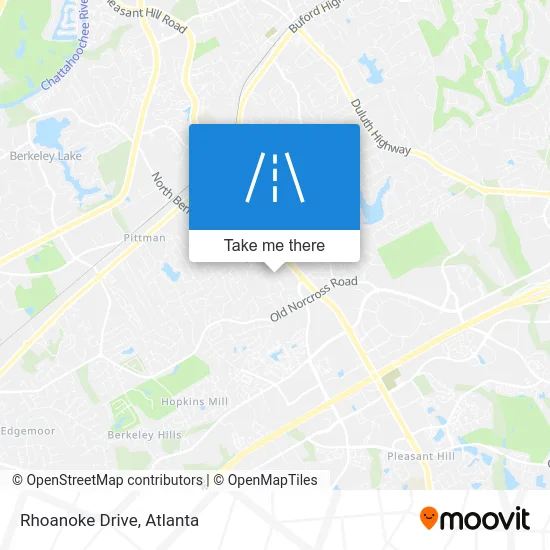 Rhoanoke Drive map