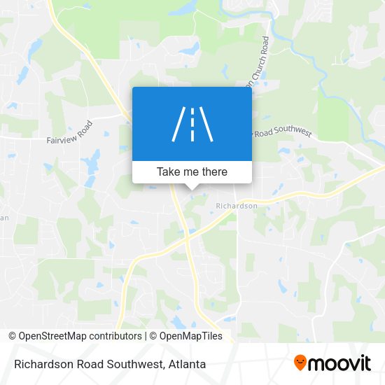 Richardson Road Southwest map