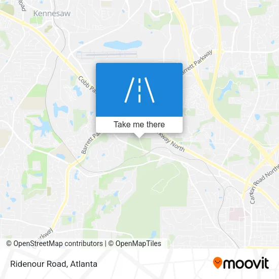 Ridenour Road map
