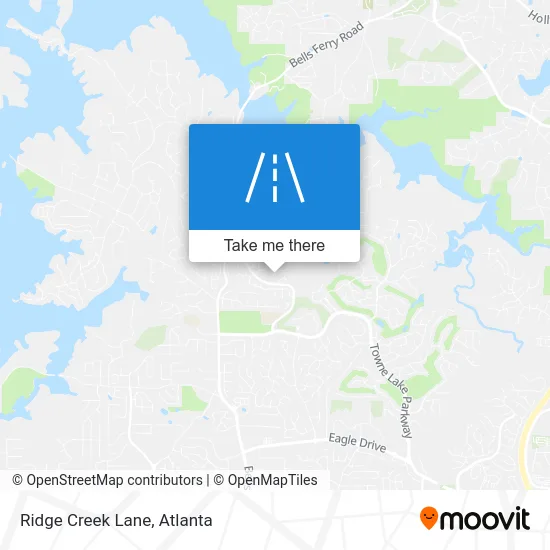 Ridge Creek Lane map