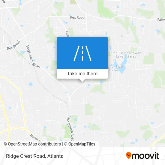 Ridge Crest Road map