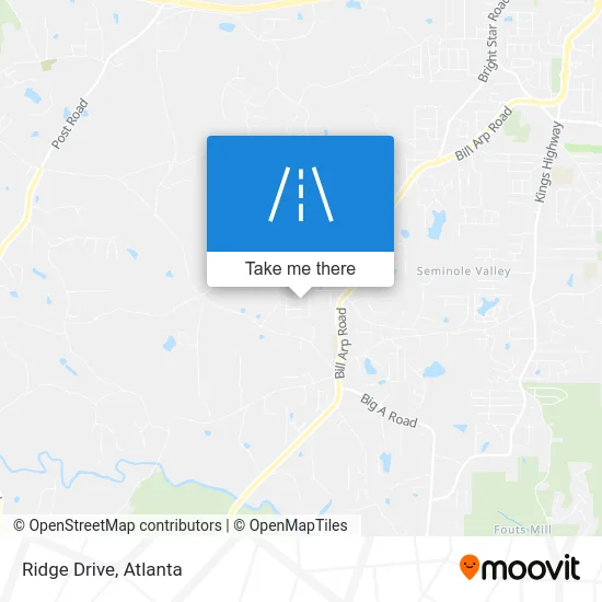 Ridge Drive map