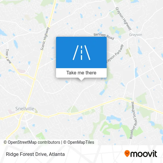 Ridge Forest Drive map