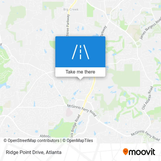 Ridge Point Drive map