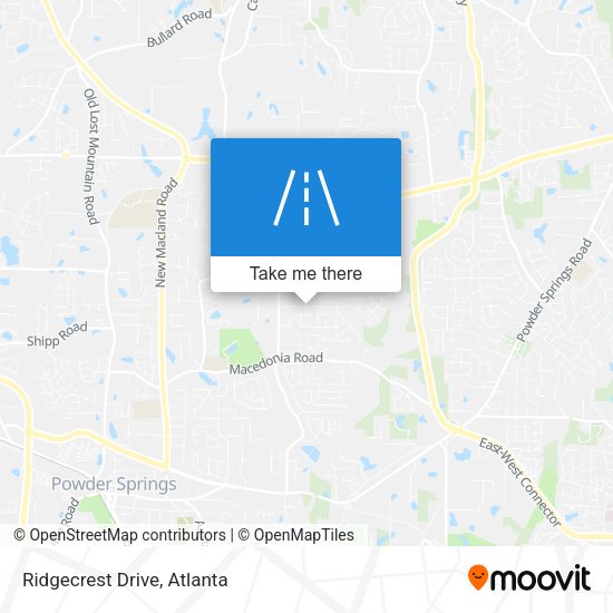 Ridgecrest Drive map