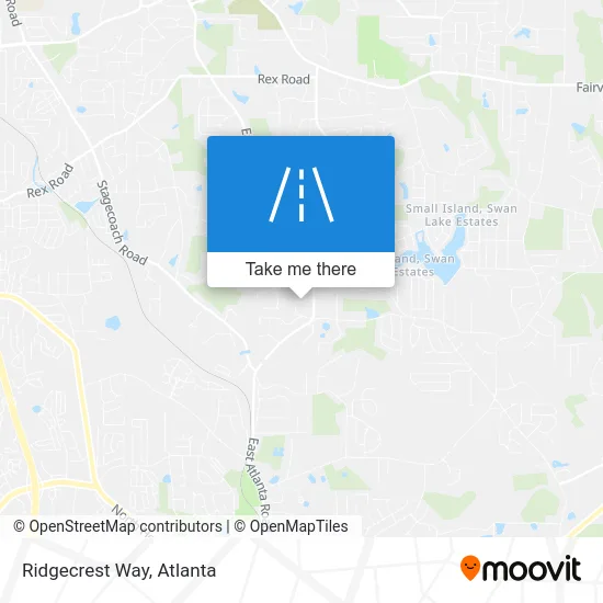 Ridgecrest Way map