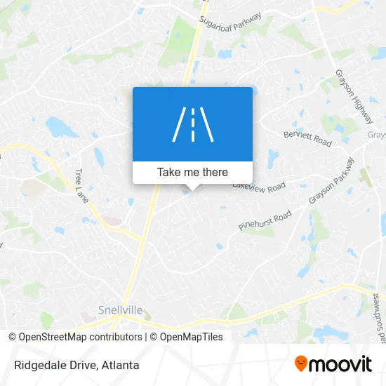 Ridgedale Drive map