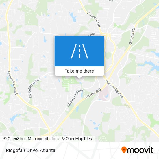 Ridgefair Drive map