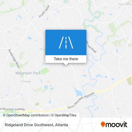 Mapa de Ridgeland Drive Southwest