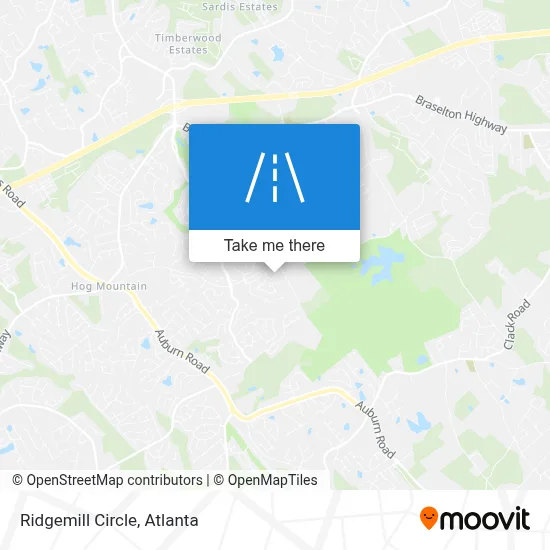 Ridgemill Circle map