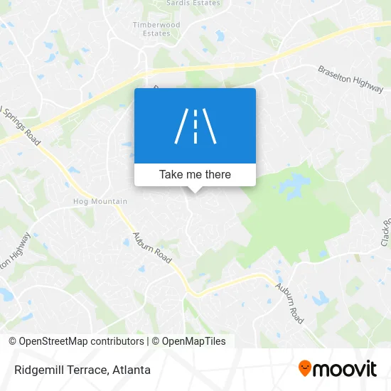 Ridgemill Terrace map