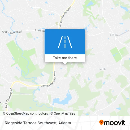 Ridgeside Terrace Southwest map