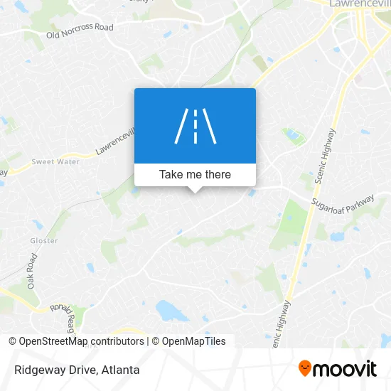 Ridgeway Drive map