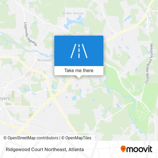 Ridgewood Court Northeast map