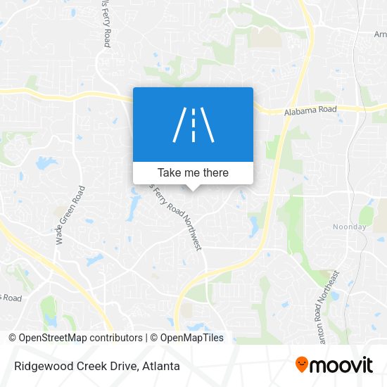 Ridgewood Creek Drive map