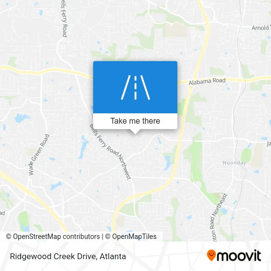 Ridgewood Creek Drive map