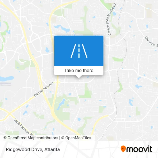 Ridgewood Drive map