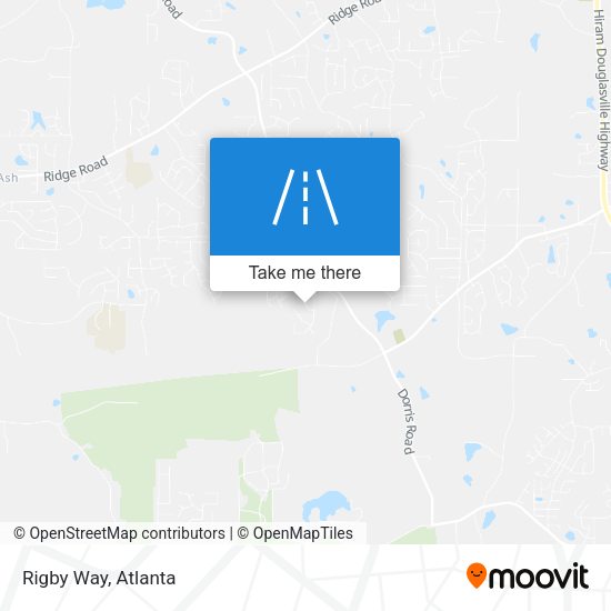 Mapa de Rigby Way