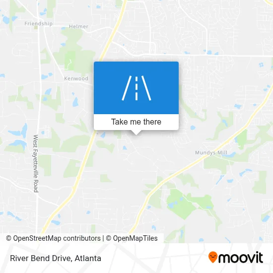 River Bend Drive map