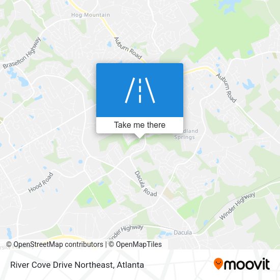 River Cove Drive Northeast map